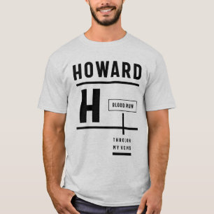 Howard Personlig Namn Birthday Gift T Shirt