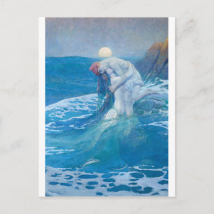 Howard Pyle - Sjöjungfrun Vykort