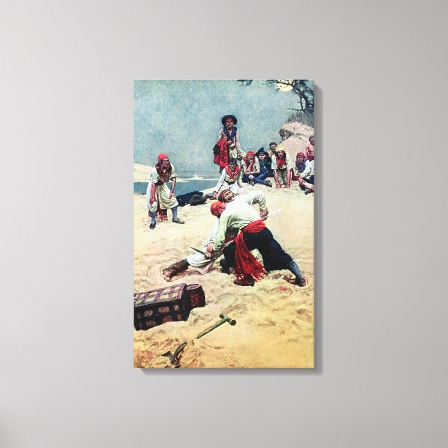 Howard Pyle som ska vara kapten Canvastryck (Framsida)