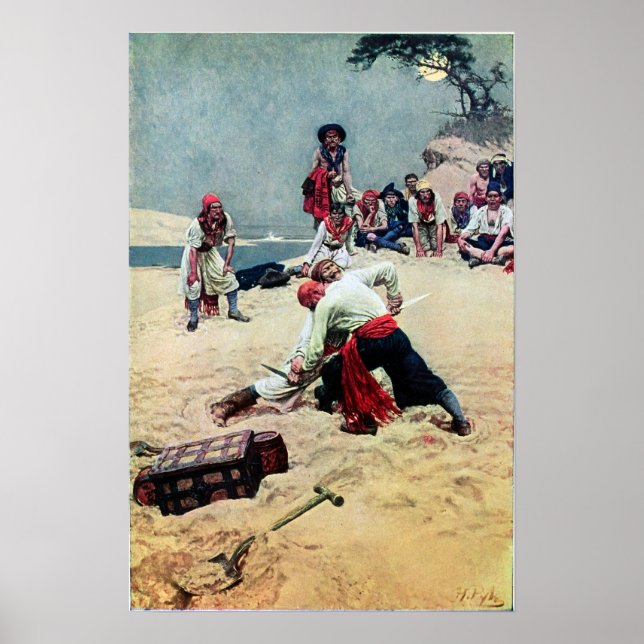 Howard Pyle som ska vara kapten Poster (Framsidan)