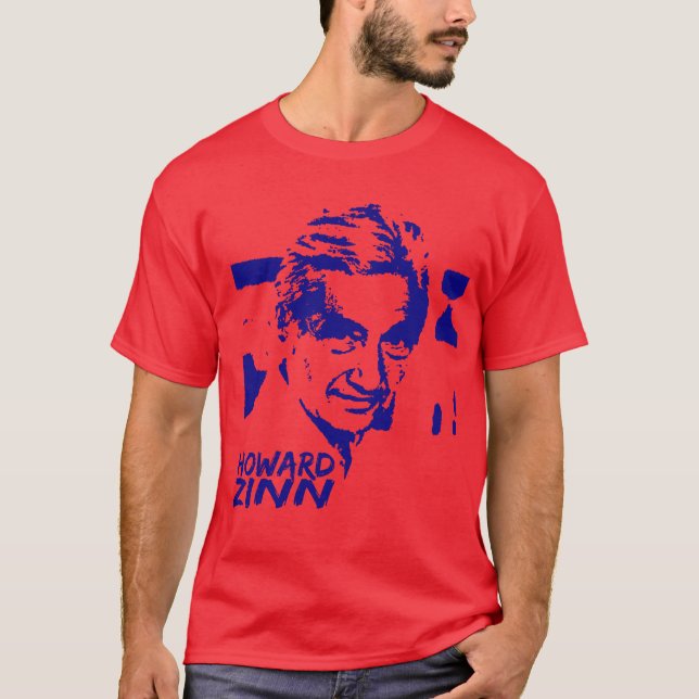 Howard Zinn kungliga blått T-shirt (Framsida)