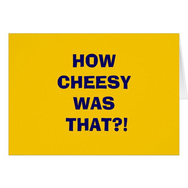 HOWCHEESYWAS SOM?! HÄLSNINGSKORT (Framsidan Horizontal)