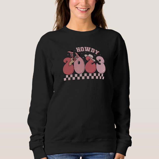 Howdy 2023 Cowgirl T Shirt (Framsida)