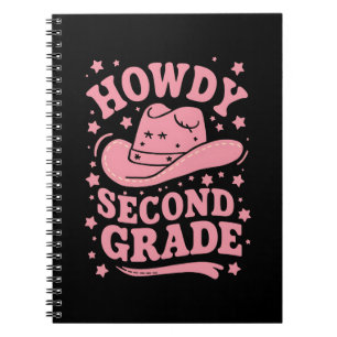 Howdy 2:a Klass Cowboy Cowgirl Back to school Anteckningsbok