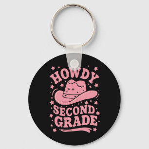 Howdy 2:a Klass Cowboy Cowgirl Back to school Nyckelring
