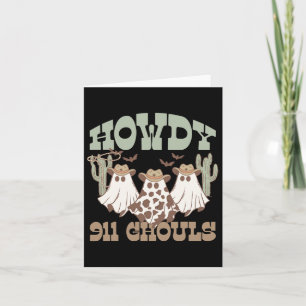 Howdy 911 Dispatcher Dispatch Ghouls Halloween Gho Kort