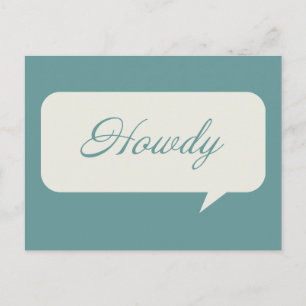 Howdy Anpassade Postcards Vykort