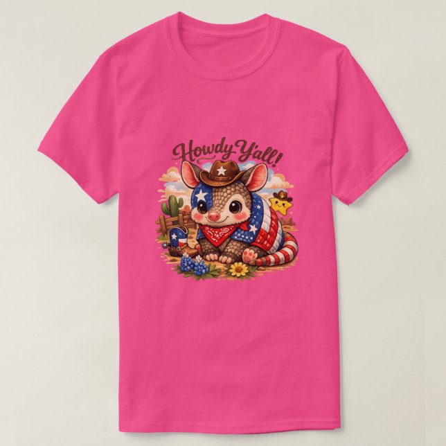 Howdy armadillo  t shirt (Design framsida)