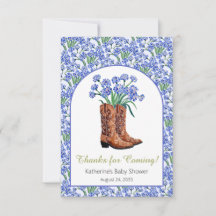 Howdy Baby Bluebonnets Cowboybabyskor