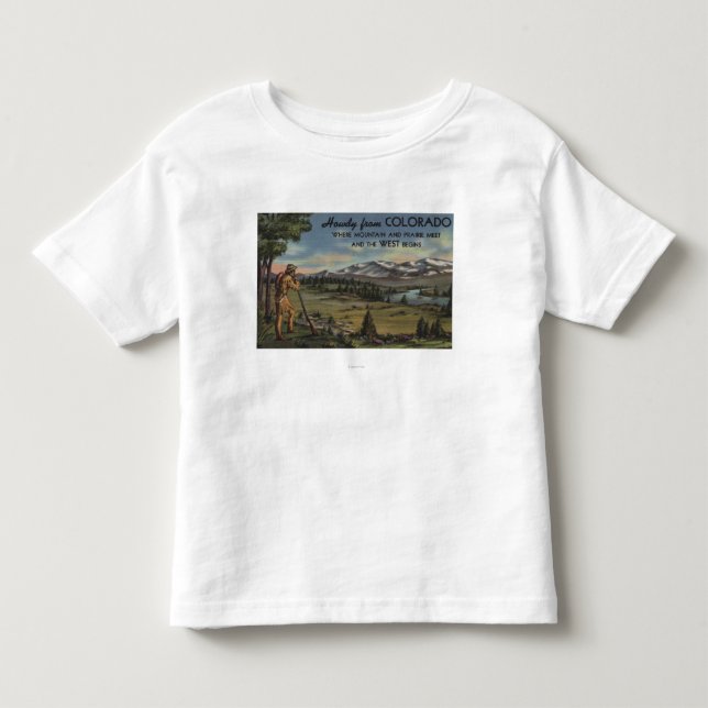Howdy (berg- & prärieplats) t-shirt (Framsida)