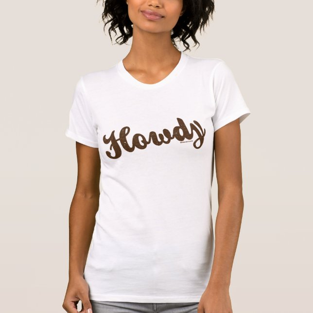 Howdy brunt t-shirt (Framsida)
