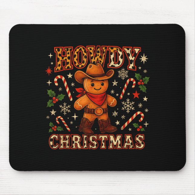 Howdy Christmas Cowboy Gingerbread Design  Musmatta (Framsidan)