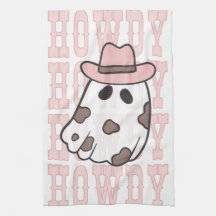 Howdy Cowgirl Halloween Cute kökshandduk
