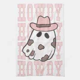 Howdy Cowgirl Halloween Cute kökshandduk