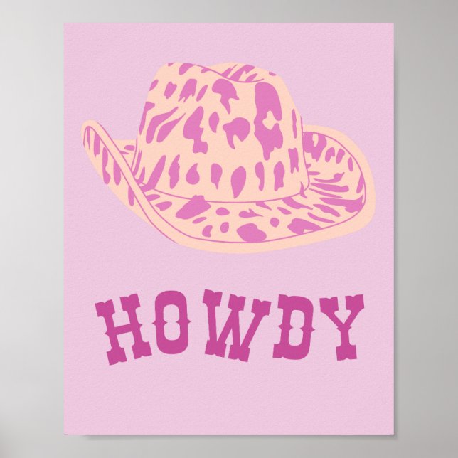Howdy Cowgirl hat Poster (Framsidan)