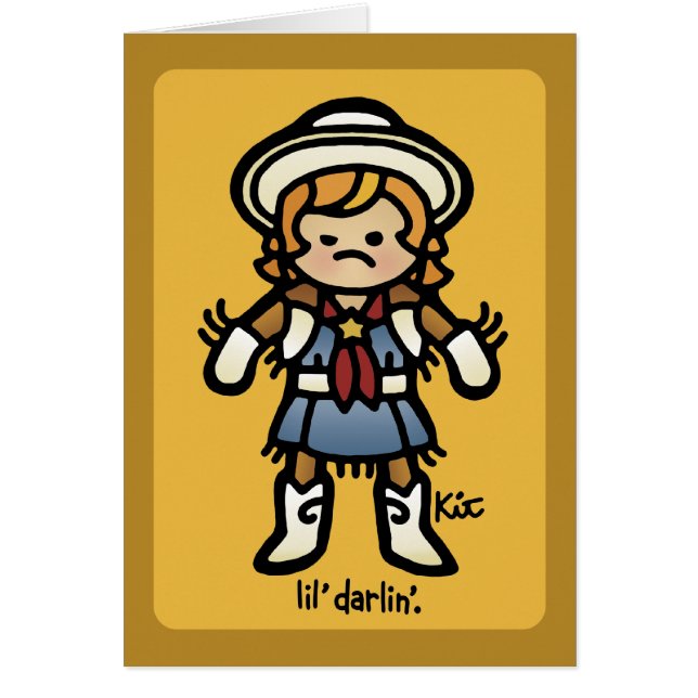 howdy dig hälsningskort (Framsidan)