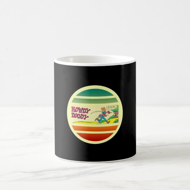 Howdy Doody Fishing Retro Tecknad Bok Kaffemugg (Center)