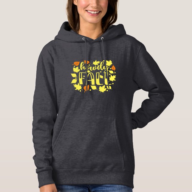 Howdy Fall med Löv T Shirt (Framsida)