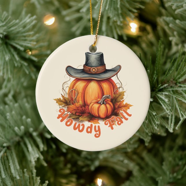 Howdy Fall - Rustic Autumn Vibes Julgransprydnad Keramik (Träd)