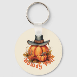 Howdy Fall - Rustic Autumn Vibes Nyckelring