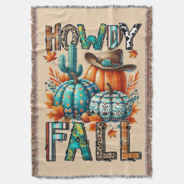 Howdy Fall Throw Blanket Secret Santa Gift Filt