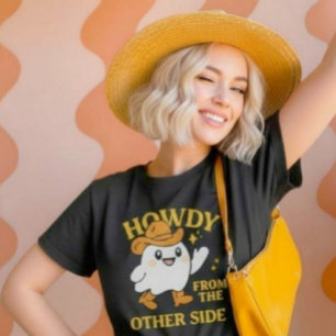 Howdy från andra sidan Ghost Halloween Shirt T