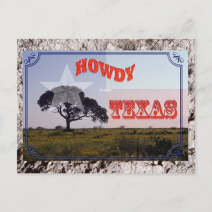 Howdy från Texas Vykort