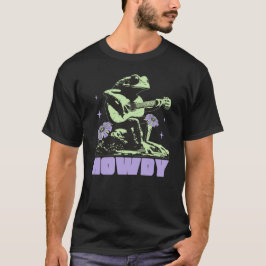 Howdy Frog spelar Guitar Cute och Quirky T Shirt