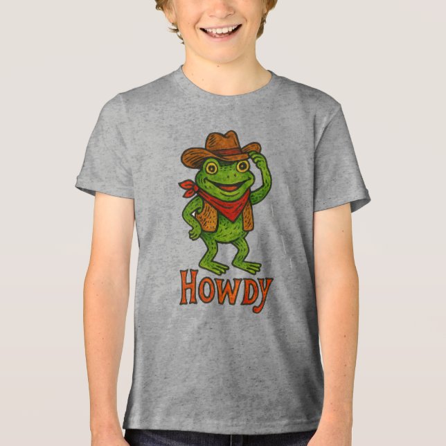 Howdy Frog T Shirt (Framsida)