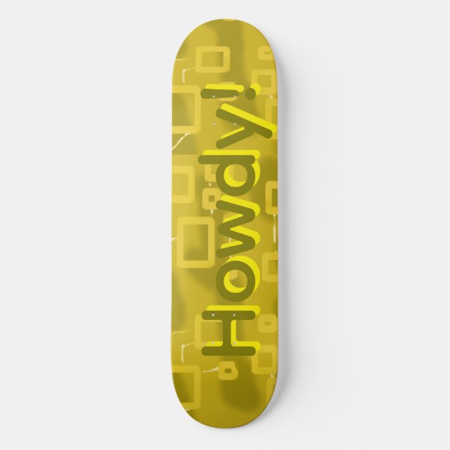 Howdy Geometric  Mini Skateboard Bräda 18,5 Cm (Framsida)