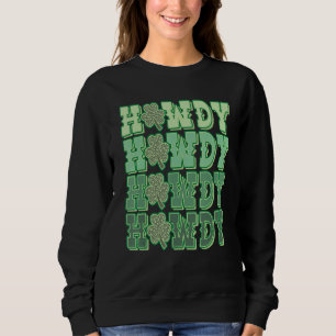Howdy Go Lucky Cowboy Western St patricks day Iris T Shirt