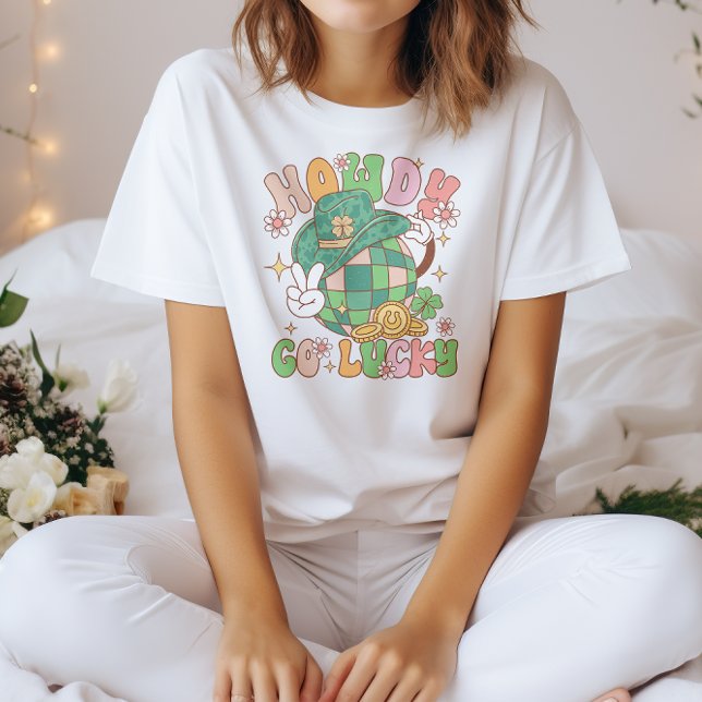 Howdy Go Lucky Western St. Patrick's Day T Shirt (Skapare uppladdad)