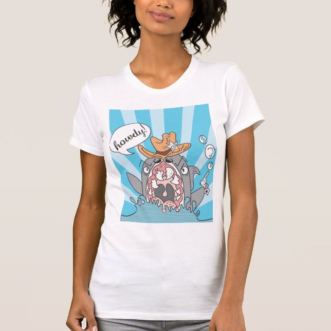 Howdy hajskjorta t-shirt (Framsida)