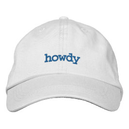 Howdy Hat Broderad Keps