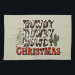 Howdy Howdy Howdy julfamiljen Julafton Party Gift Kökshandduk<br><div class="desc">Howdy Howdy Howdy julfamiljen Julafton Party Gift Helgdag</div>