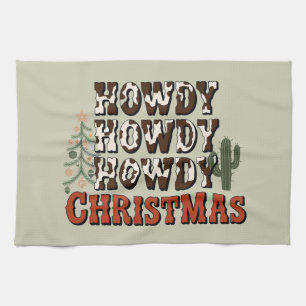 Howdy Howdy Howdy julfamiljen Julafton Party Gift Kökshandduk