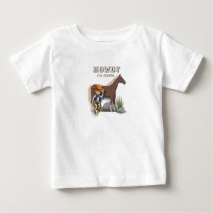 Howdy howies första födelsedag för djur, baby t shirt