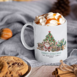 Howdy jul | Roligt Western Monogram-Helgdag Kaffemugg