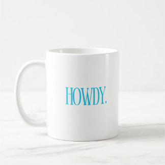 Howdy mugg i södra Europa i blått och gult