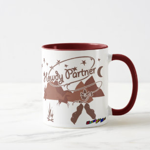 Howdy partner - lantlig mugg