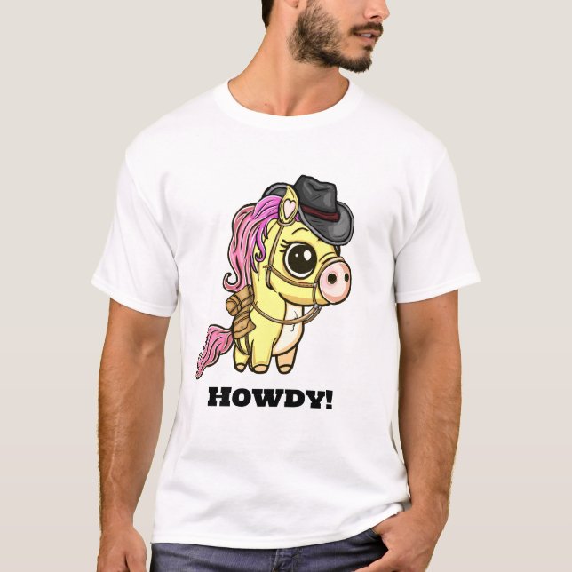Howdy Partner Pony T Shirt (Framsida)