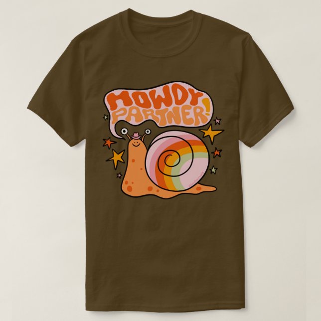 Howdy Partner T Shirt (Design framsida)