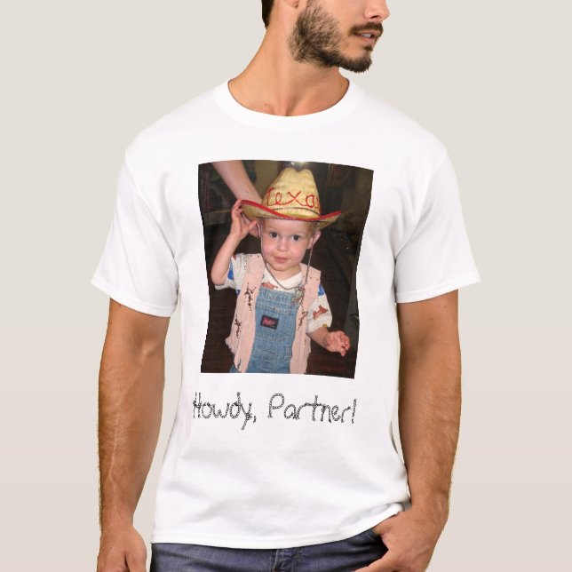 Howdy partner! tee shirt (Framsida)