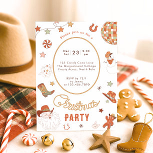 Howdy Partner Western jul Party Inbjudningar