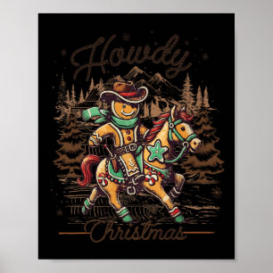 Howdy-Pepparkaksgubben Cowboy Ride Horse Poster