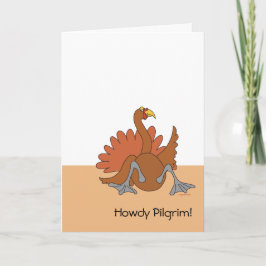 Howdy Pilgrim Helgdag Card Helgkort
