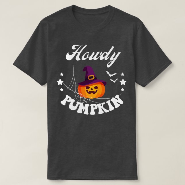 Howdy Pumpkin 3 T Shirt (Design framsida)