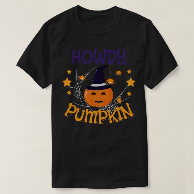 Howdy Pumpkin 6 T Shirt (Design framsida)