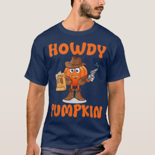 Howdy Pumpkin Rodeo Westernare Land Cowboy Cowgirl T Shirt
