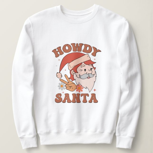 Howdy Santa christmas T Shirt (Design framsida)